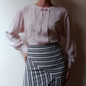 Vintage Michelle Stuart Pastel Pink Blouse